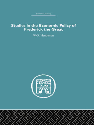 cover image of Studies in the Economic Policy of Frederick the Great